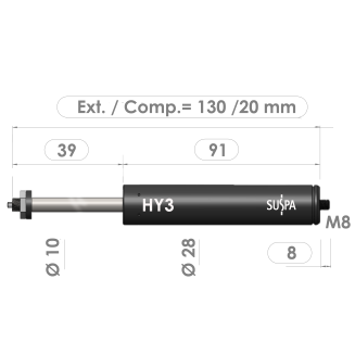 Resorte de gas con bloqueo 02852488 · Recambios Industriales