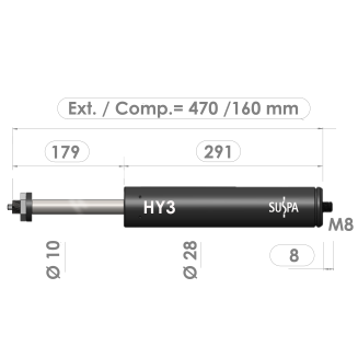 Resorte de gas con bloqueo 02852495 · Recambios Industriales