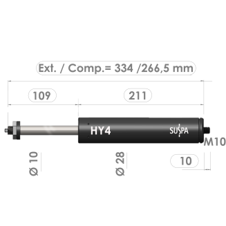 Resorte de gas con bloqueo 02852497 · Recambios Industriales