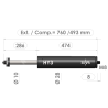 Resorte de gas con bloqueo 02852371 · Recambios Industriales