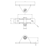 Soporte con eje Ø8mm · Resortes de Gas Inox