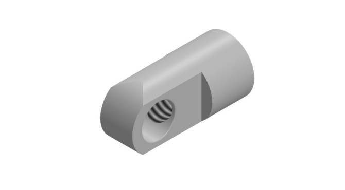 Terminal ojal inox Ø 6mm para M6 L16 h6 mm