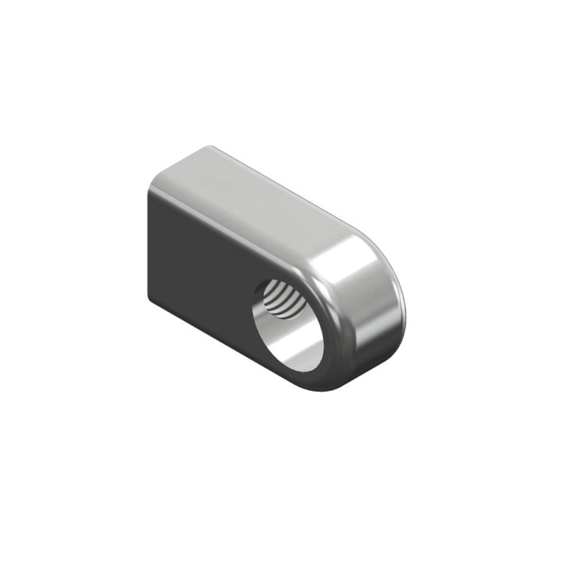 Terminal ojal inox M8 L20mm Ø10mm