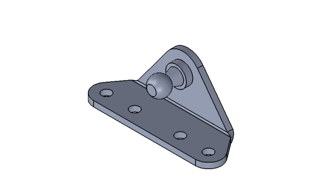 Escuadra de bola 10 mm modelo B1