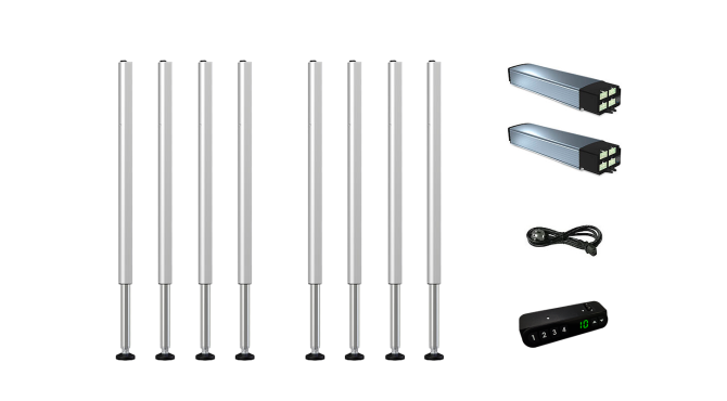 Pack 8 Actuadores SMS Bolt-on 1.200 Kg · Regulación Altura