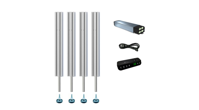 Pack 4 Actuadores SMS Bolt-on 600 Kg · Regulación Altura