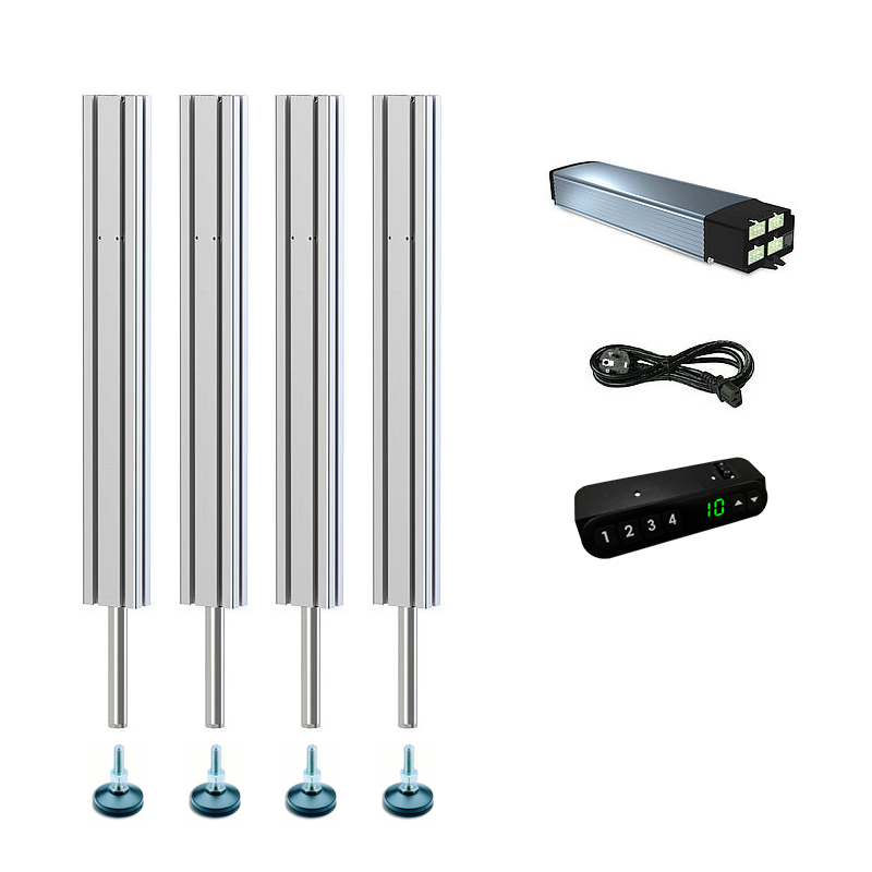 Pack 4 Actuadores SMS Bolt-on 600 Kg · Regulación Altura