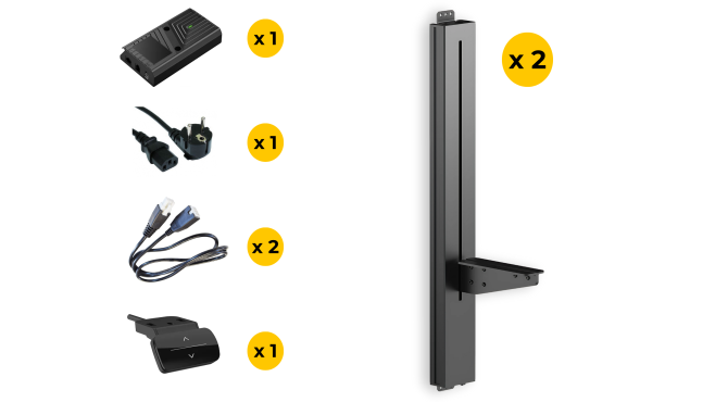 Columna Elevadora eléctrica JS36H5 Jiecang. 500 N | 30 mm/s