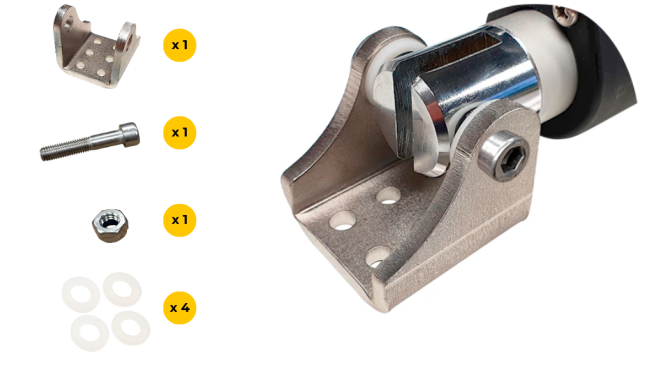 Soporte de montaje para actuadores eléctricos