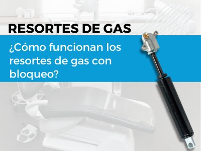 ¿Cómo funcionan los resortes de gas con bloqueo?